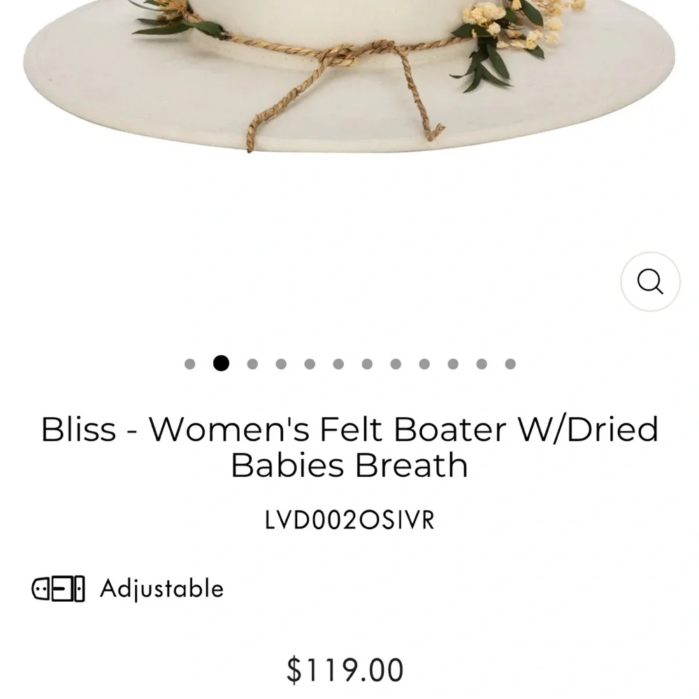 NWT Anthropologie San Diego Hat Co Boater Bliss - Picture 4 of 4